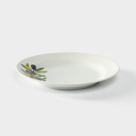 Plate "olives", d = 17.5 cm, white, porcelain-1