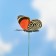 Skewer luminous "Vaisy butterfly" 6.5x25cm, set 12pcs, mix