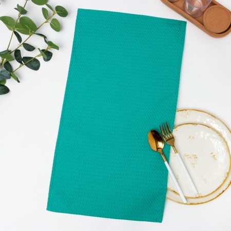 Towel 35x60 cm, emerald, waffle, 240 g/m2, cotton 100%