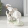 Souvenir Ceramics "Walk of an elephant from an elephant" White with gold 12.2x12.7x7.2 cm