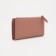 Women's wallet on the button, pink color