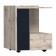 Cleat cabinet NATURE 42, 450 × 357 × 527 mm, gascon pine / black