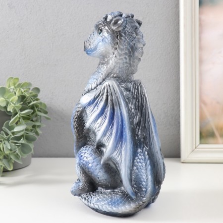 Figure "Dragon" 25.5x12x13 cm, blue-3
