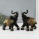 Polystone souvenir "Black Elephant in the Golden Rich Propon" MIX 22x10x18.8 cm