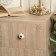Handle button tundra RK117 (001), d = 39, plastic, white with gold