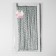 Decorative braid “Kosichka”, 7 mm, 10 ± 1 m, silver/white color
