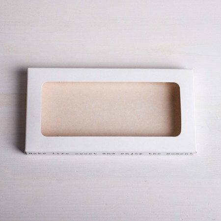 Chocolate box, confectionery packaging "Just Smile", with a window, 17.3 x 8.8 x 1.5 cm-2