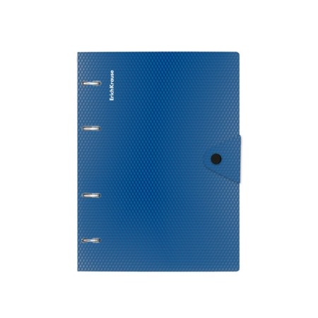 A notebook on the rings A5, 80 sheets in the Erichkrause "Glance Vivid", plastic cover, offset block, whiteness 100%, mix-4