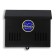 Mail box without a lock (with a loop), horizontal "mini", black