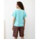 Women's T-shirt Minaku Regular Fit: Blue color, rr 48