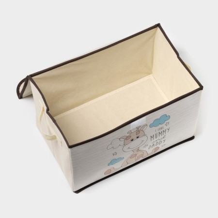 Stellyer box for storage with a lid "Girafics", 38 × 25 × 24 cm-3