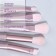 A set of makeup brushes, 5 objects, lilac color