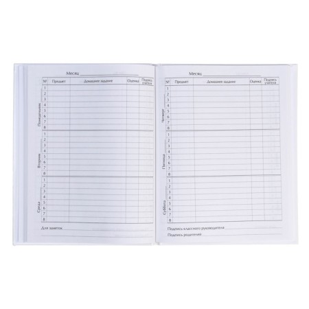 Diary for grades 5-11, "soccer ball", solid cover 7BC, glossy lamination, 48 sheets-5