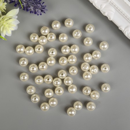 Astra beads 10 mm, set 25 grams, dairy