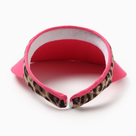 Feminine visor minaku "leopard" color pink, rn 56-58-2