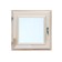 Window, 40 × 40cm, double glass of linden