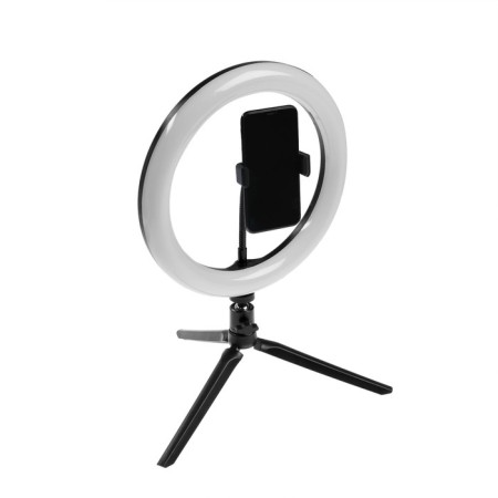 LED ring lamp on a tripod Luazon CB-31, 10 "(26 cm), 20 W, 3 modes, USB