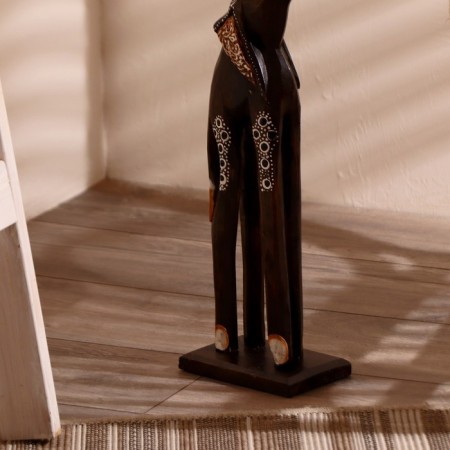 Souvenir tree "Elephant trunk up carved" high. 60 cm-6