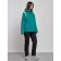 Ski costume female winter, size 44, dark green color