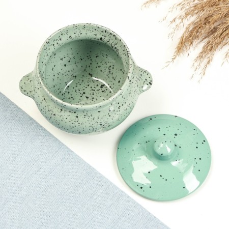 Ceramic pot for baking No. 5 with handles, 0.5l / 10.5x10cm, harmony-3