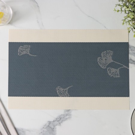 Set of serving napkins on the table "Lilly", 4 pcs, 45 × 30 cm, blue color-6