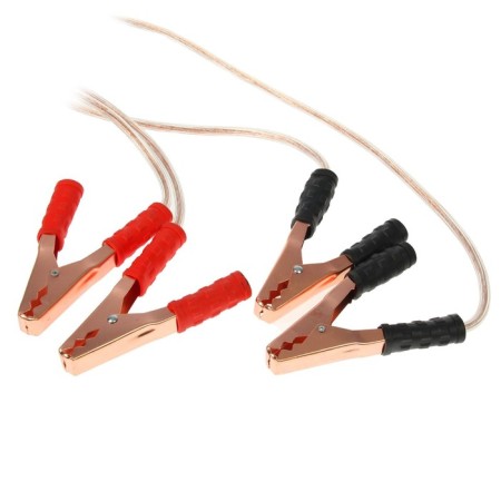 Nova Bright launch wires, 500 A, with transparent insulation, frost -resistant, in a bag, 2.5 m-2