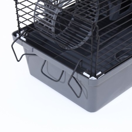 Mini cell for rodents "Pijon" No. 1-1, with filling, 27 x 15 x 13 cm, gray-12