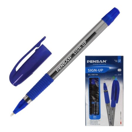 Ballpress Pensan Sign-Up, Node 1.0 mm, rubber flu, blue ink