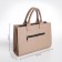 Female bag Textura, tout, medium size, beige color