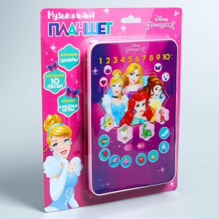 Tablet "Princesses", sound, batteries, Disney-4