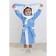 Baby robe "Bunny", height 92 cm, blue+white, Makra