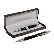 Gift handle, in the leatherette case, automatic, PB IM, black body/silver