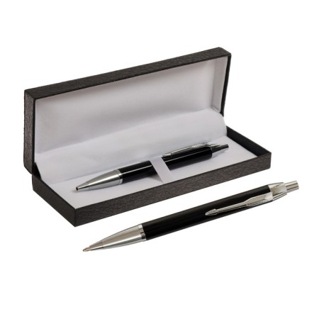 Gift handle, in the leatherette case, automatic, PB IM, black body/silver