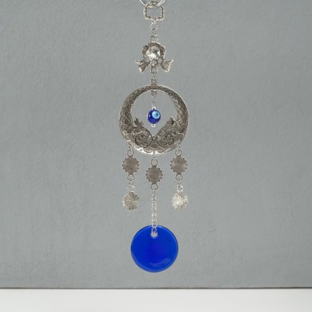 Suspension from the evil eye Metal "Wings" 6x22 cm-2