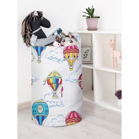 Basket for toys "Colored balloons, size 40x60 cm