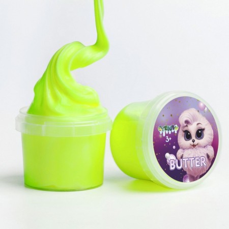 Slime "Glass", Butter series, yellow, 75 g