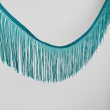 Decorative braid “fringe”, 10 cm, 5 ± 0.5 m, emerald color