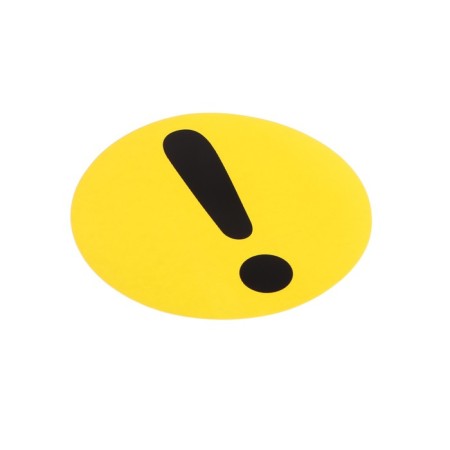 Stick on the car "Exclamation sign" D 10 cm-1