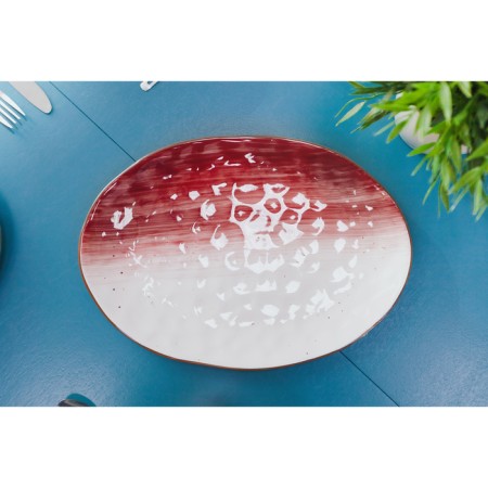 Porcelain shade "Cosmos", 31.5 × 22 cm, red color-4