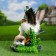 Garden figure "Duck with Selezem" 35cm