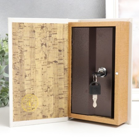 Safe Brush Tree to the leatherette "Life is given for good friends and great adventures" 21x13x5 cm-2