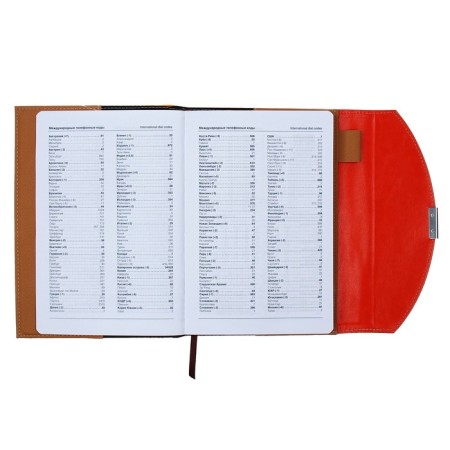 Deliciper of Leduced A5, 140 sheets in a cage, leatherette cover, mix-4