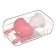 Silicone “Bunny” teething, with a rattle, pink color, in the case, crumb me