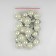 A button on the leg, with pearls, d = 20 mm, silver color