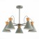 Ceiling EVOLUCE lamp. Sle125112-05. Modica. 5x40 watts, E14, 65x65x45 cm, gray color, golden