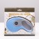Diil roulette, 5 m, up to 40 kg, tape, rubberized pen, blue with gray