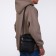 Male bag on lightning, long belt, black color