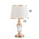 Table lamp "Yuri" 1x40W E27 1x3W LED gold 25x25x41cm