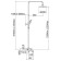 The shower system Fashun A2482-8, pour 110 mm, tropical shower, shower, chromium