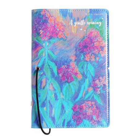 Note book A5, 160 sheets on the Daily Journal rings, Cover artificial leather, an illustration block 80 g/m2, mix-19